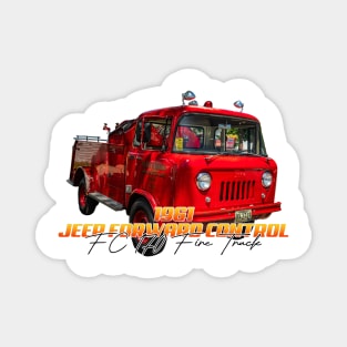 1961 Jeep Forward Control FC 170 Fire Truck Magnet