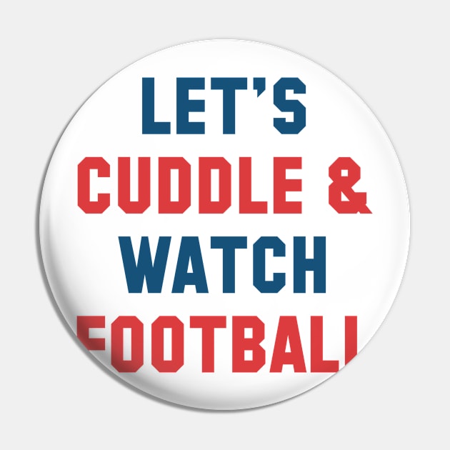 Cuddle Football Pin by VectorPlanet