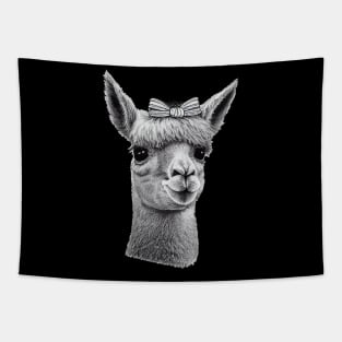 Cutie llama hairpin Tapestry