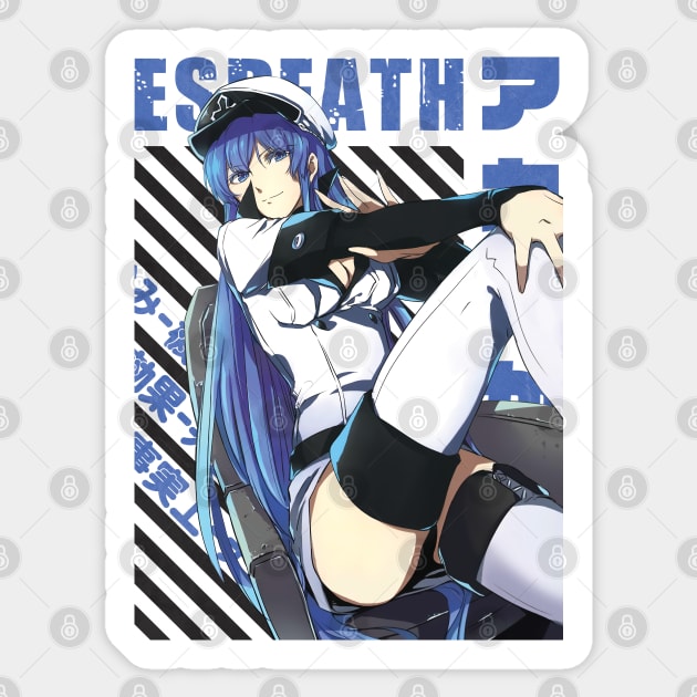 Esdeath Akame Ga Kill Sticker - Esdeath Akame Ga Kill - Discover