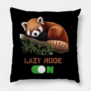 Panda Day - to Do List Nothing - Cute Fluffy Animal - Procrastinate Pillow