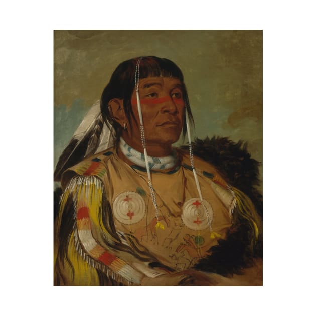 Sha-co-pay, The Six, Chief of the Plains Ojibwa by George Catlin by Classic Art Stall