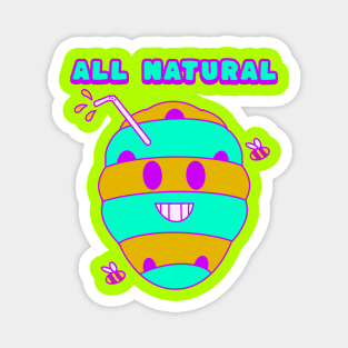 All Natural Honey, Kawaii Bee Hive Magnet