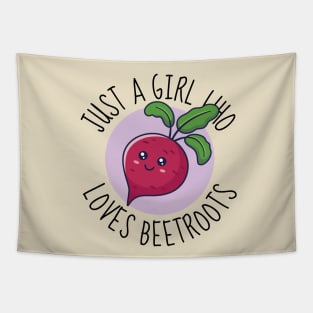 Just A Girl Who Loves Beetroots Cute Beetroot Tapestry