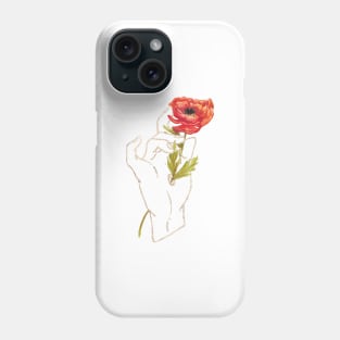 Poppy - Gold (Gilded Hands Series) Phone Case