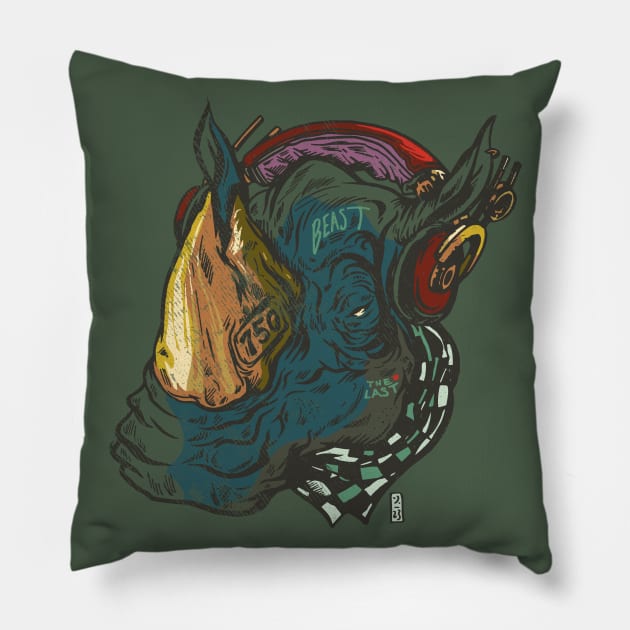 The Last Urban Beast Pillow by Thomcat23