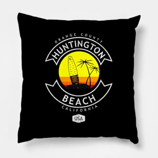 Huntington Beach California Surf T Pillow