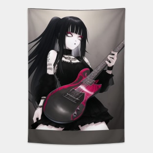 rock girl guitar lover Tapestry