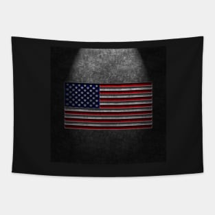 American Flag Stone Texture Repost Tapestry