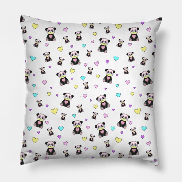 Panda Bears Pillow by SartorisArt1