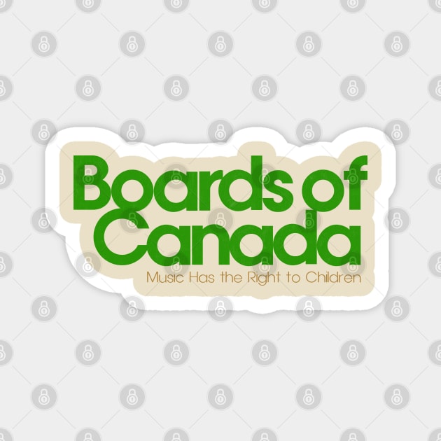 Boards Of Canada  Retro Fan Design Magnet by DankFutura