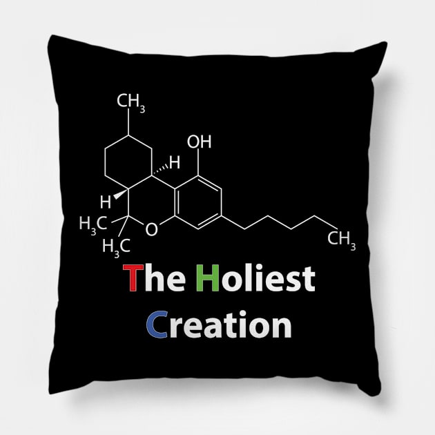 The Holiest Creation (Dark) Pillow by film8ker