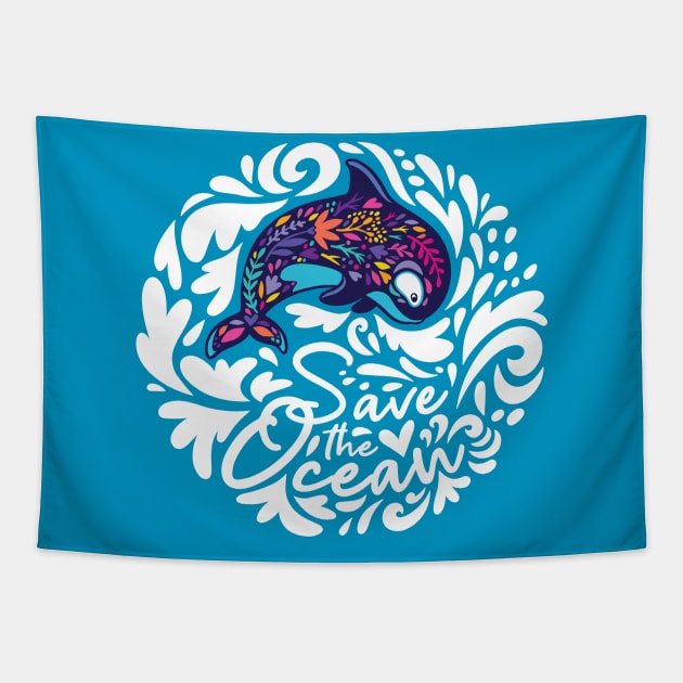 Save the Ocean Tapestry by PenguinHouse