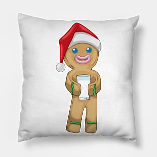 Gingerbread man Christmas Milk Pillow