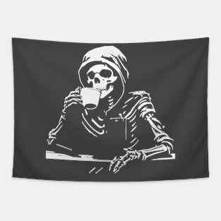 skeleton drink coffee Tapestry