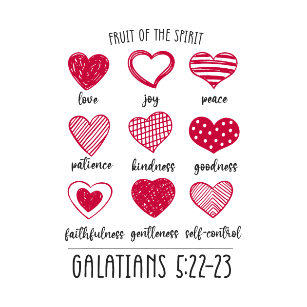 Fruit Of The Spirit Heart Galatians 5 22 23 by jadolomadolo