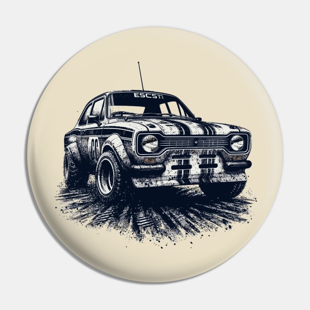 Ford Escort Pin by Vehicles-Art
