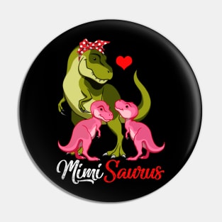 Mimisaurus T-Shirt T-rex Mimi Saurus Dinosaur Pin