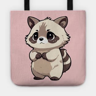 kawaii raccoon Tote