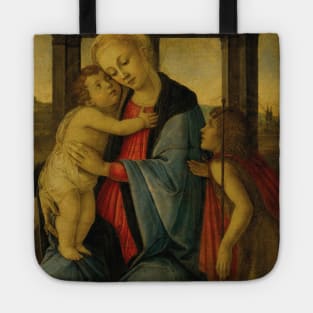 The Madonna and Child with the infant Saint John the Baptist by Sandro Botticelli Tote