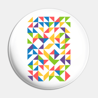 Creative Geometric Colourful Triangle Pattern #16 Pin