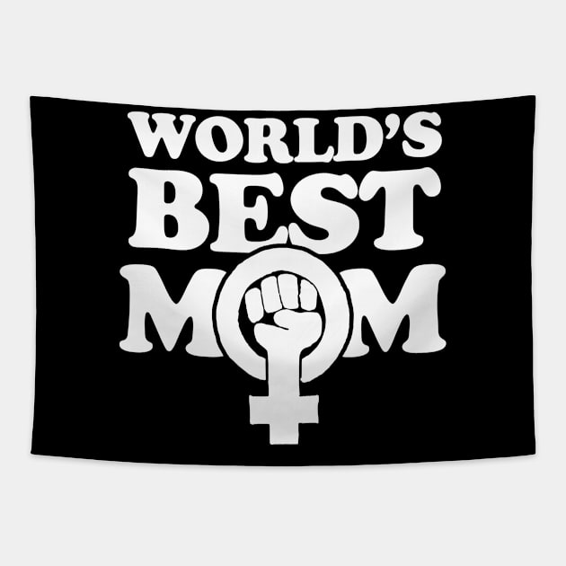 Feminist Mom Tapestry by bubbsnugg