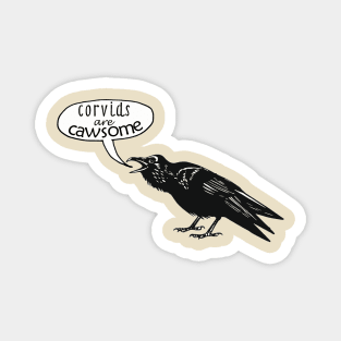 Corvids are Cawsome Magnet