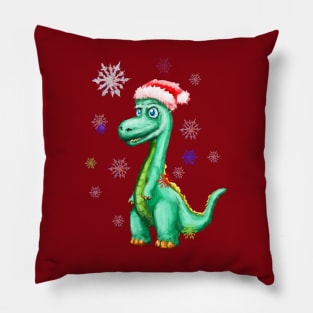 Dinosaur Merry Christmas! Pillow