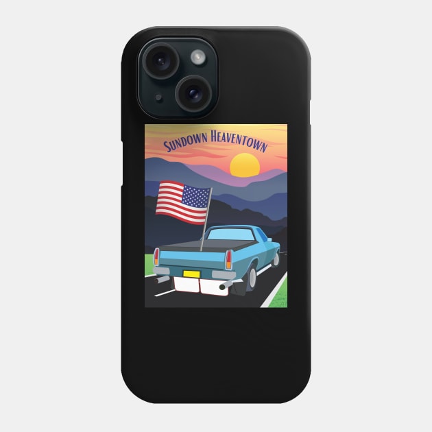 Sundown heaven town Phone Case by Benjamin Customs