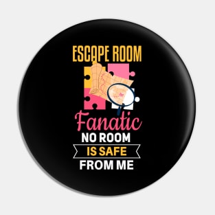 Cool escape room saying design Pin