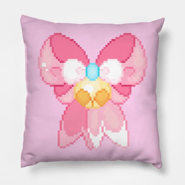 Pixel Bow Pillow by KaidahTheDragon