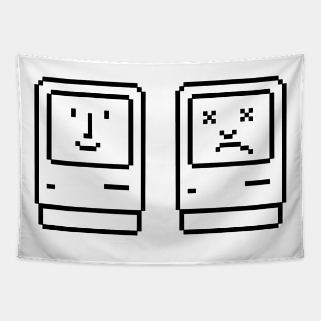 Macintosh Classic Happy and Sad Tapestry by Apple