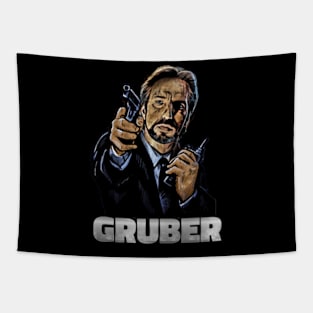 Elegance in Villainy: Hans Gruber Tribute T-Shirt - Nakatomi Legacy Edition Tapestry