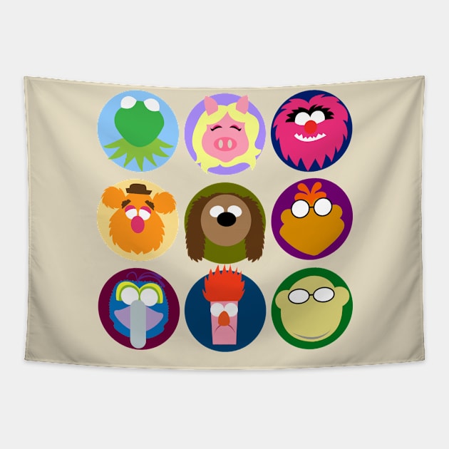 The Muppets Family Tapestry by liora natalia