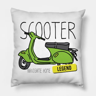 Scooter Navigate home Pillow