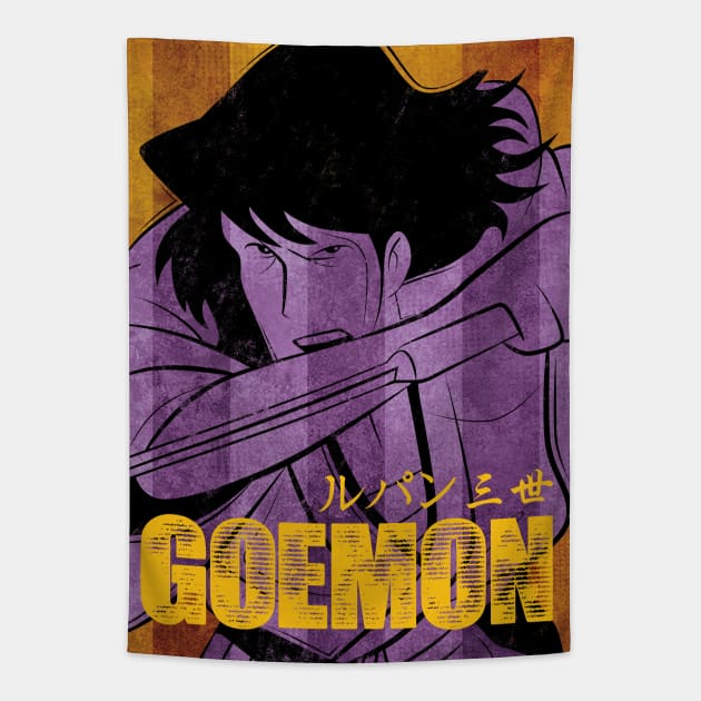 035 goemon vintage Tapestry by Yexart