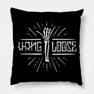 Hang Loose Skeleton Pillow