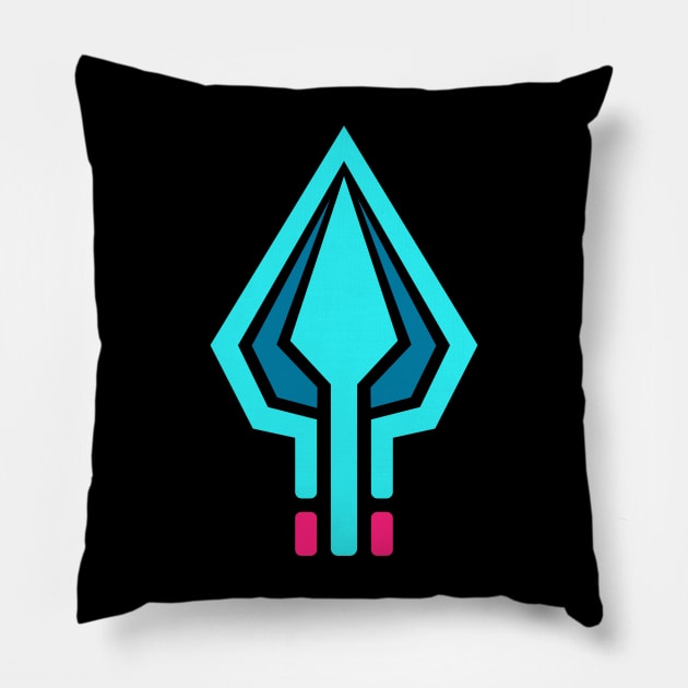 arrow abstract design Pillow by lauzi