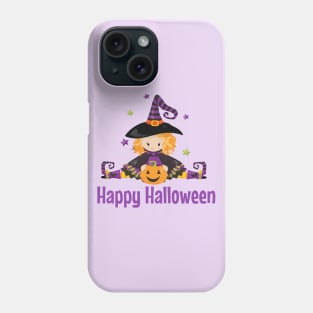 Halloween Witch Shirt Pumpkin Stars Witchy Tee Phone Case