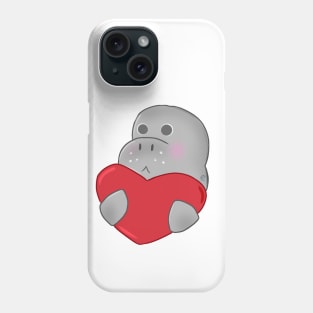 Manatee Love Phone Case