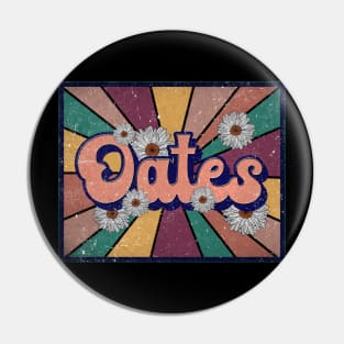 Vintage Proud Oates Name Christmas Styles 90s Pin