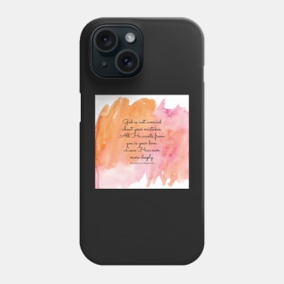 God is not worried about your mistakes. All He wants from you is your love. Paramhansa Yogananda Phone Case