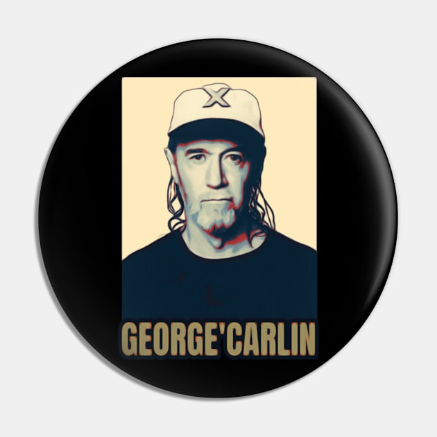 Poster George Carlin Pin by SIRAJAGUGUK