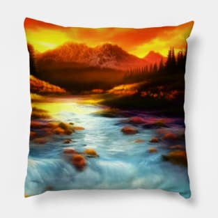 Mountain Stream Pillow