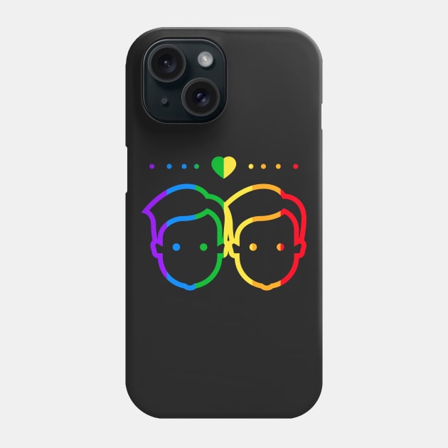 Gay Rainbow Color Men Phone Case by RadStar