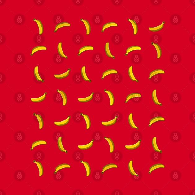 Cute symmetrical banana pattern by strangelyhandsome