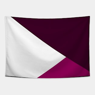 Purple Geometric Triangles Tapestry