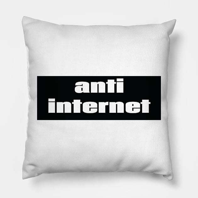 Anti Internet Pillow by ProjectX23 Orange