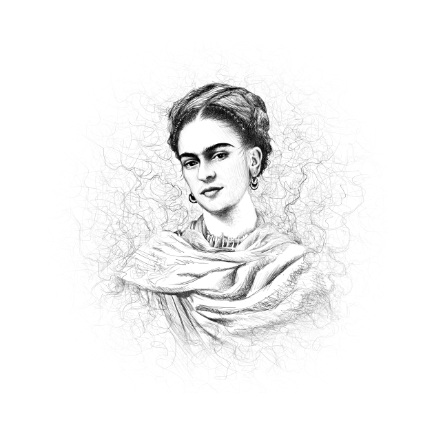 Frida Kahlo Drawing - Frida - T-Shirt | TeePublic