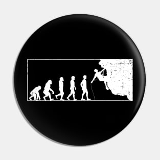 Rock Climbing Evolution Silhouette Pin